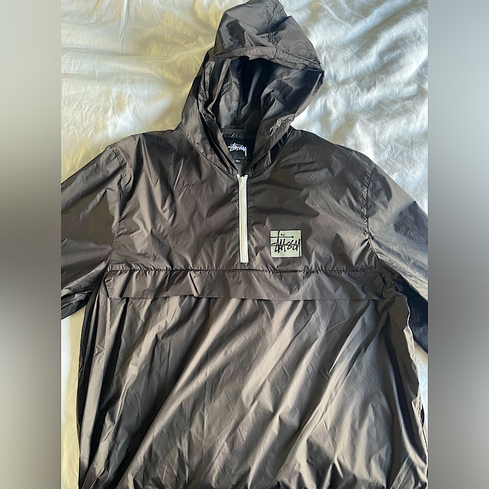 Stussy Rain Jacket. XL. Black